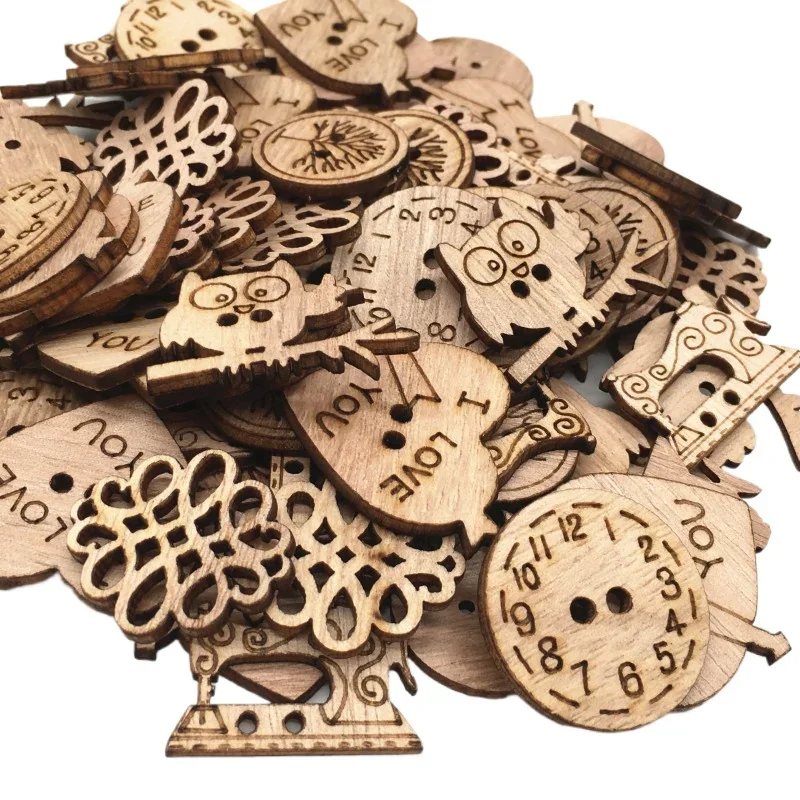 50pcs Wooden Craft Embellishme - Christmas Craft Embellishment reseña y precio