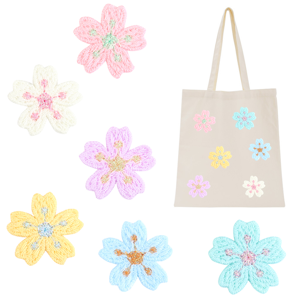 20pcs/lot Colorful 2.4cm Embro - Applique Patch Flower reseña y precio