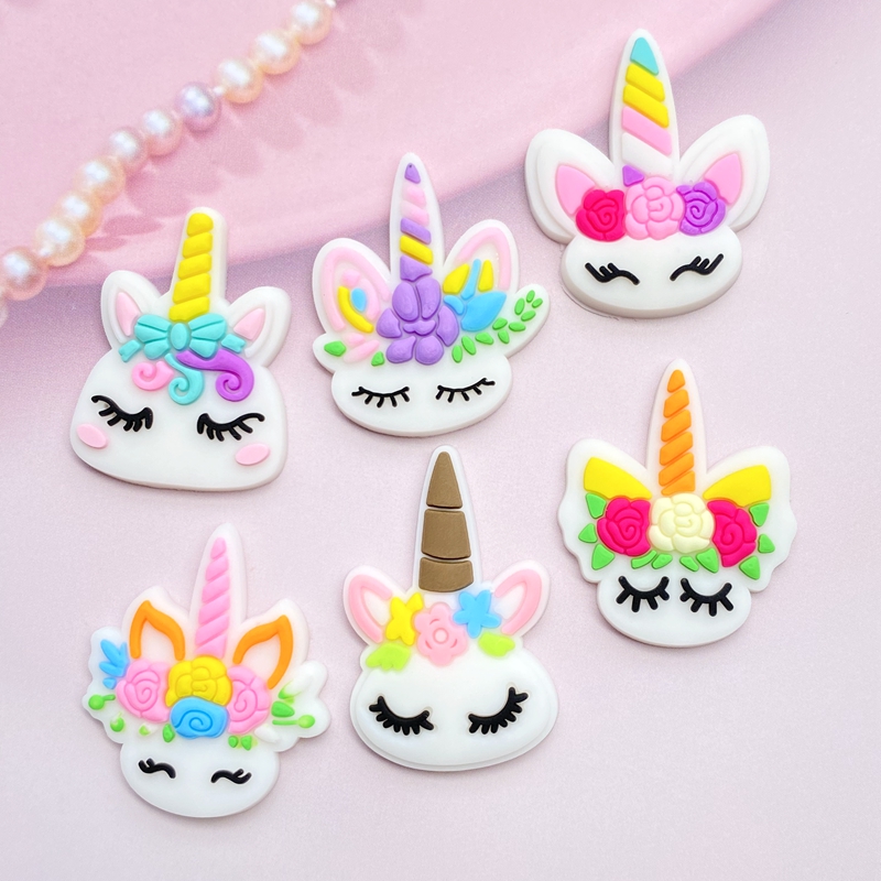 12pcs Cute Mini Unicorn head P - Embellishment Glue Craft reseña y precio