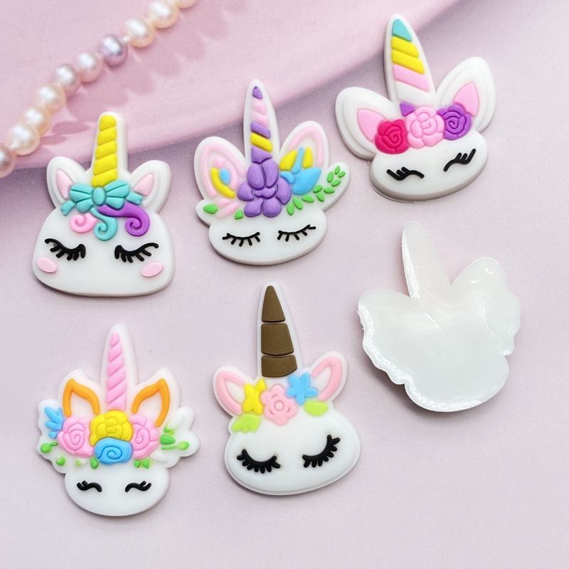 12pcs Cute Mini Unicorn head P - Embellishment Glue Craft reseña y precio