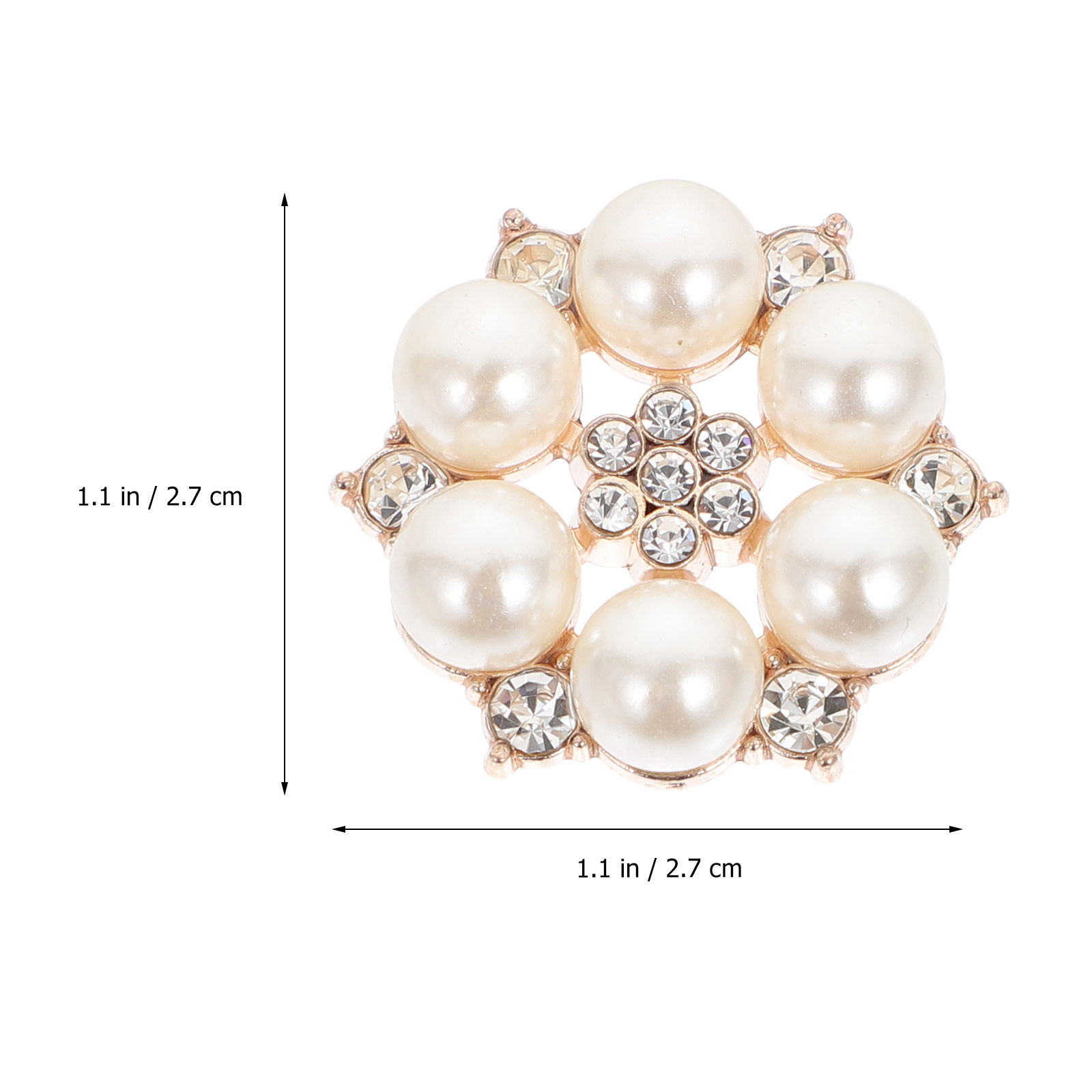 30Pcs Pearl Flower Buttons DIY - Craft Embellishments reseña y precio