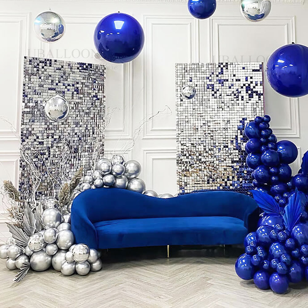 Silver Sequin Wall Backdrop Pa - Sequin Fabric Panel reseña y precio