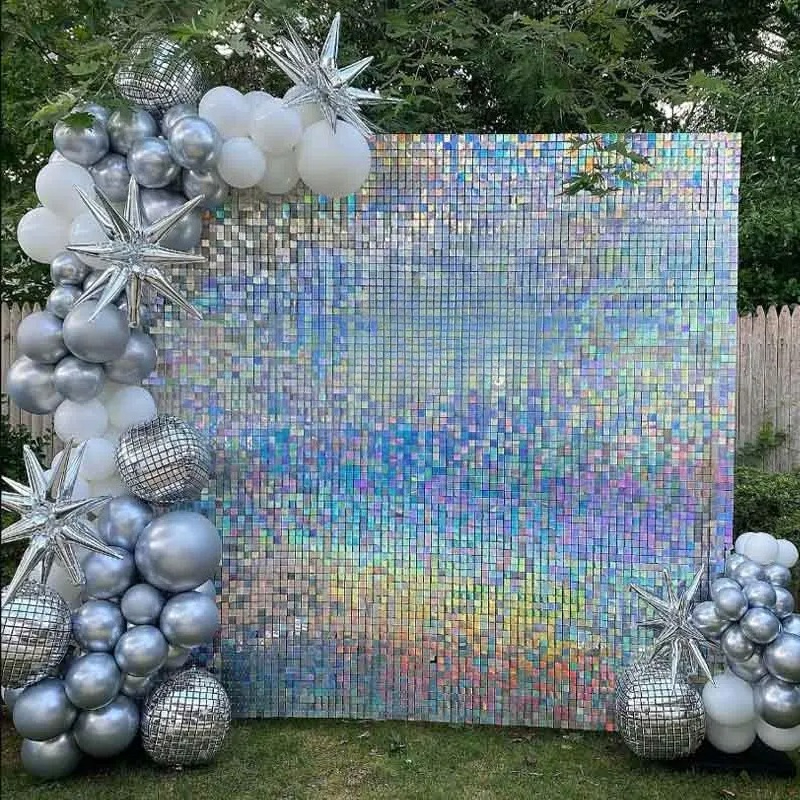 90x180cm Shimmer Wall Backdrop - Sequin Fabric Panel reseña y precio