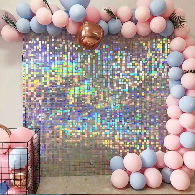 90x180cm Shimmer Wall Backdrop - Sequin Fabric Panel reseña y precio