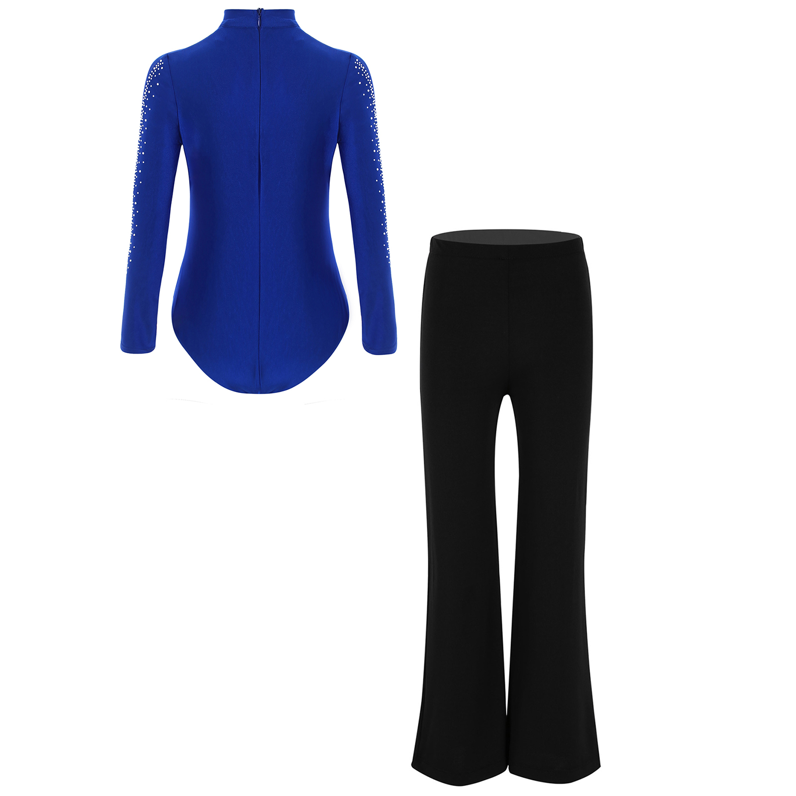 Kids Boys Latin Dance Suit Str - Rhinestone Banding Trim reseña y precio