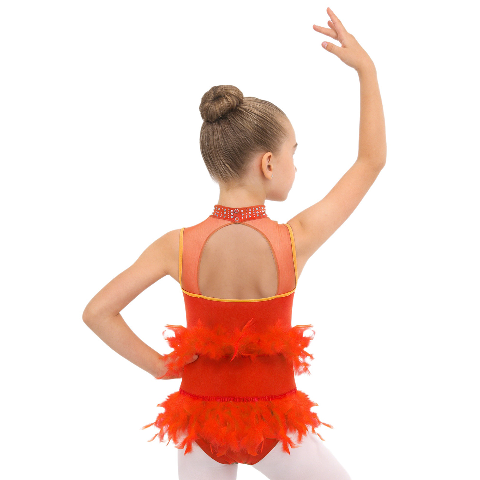 Kids Girls Latin Ballet Dance  - Rhinestone Banding Trim reseña y precio