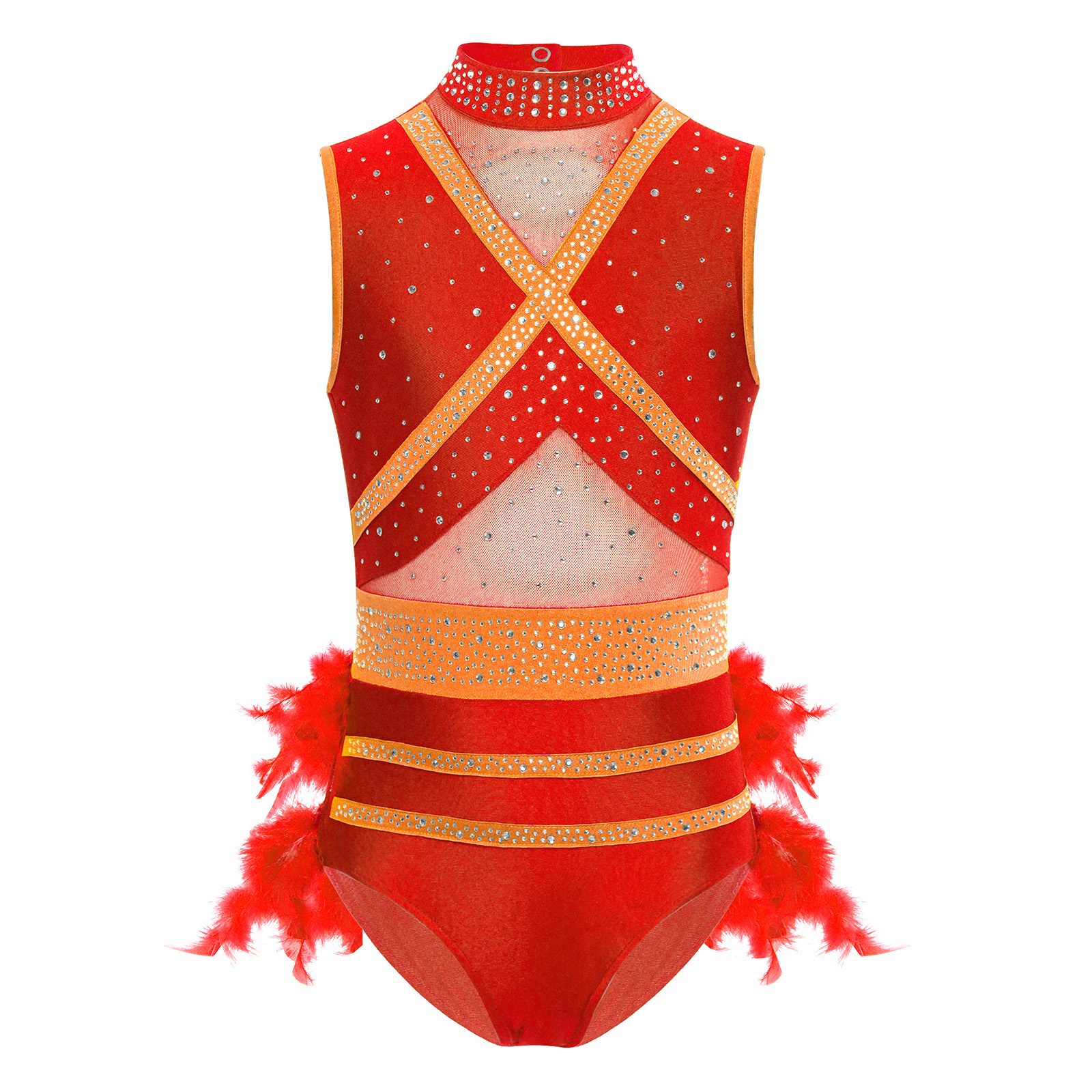 Kids Girls Latin Ballet Dance  - Rhinestone Banding Trim reseña y precio