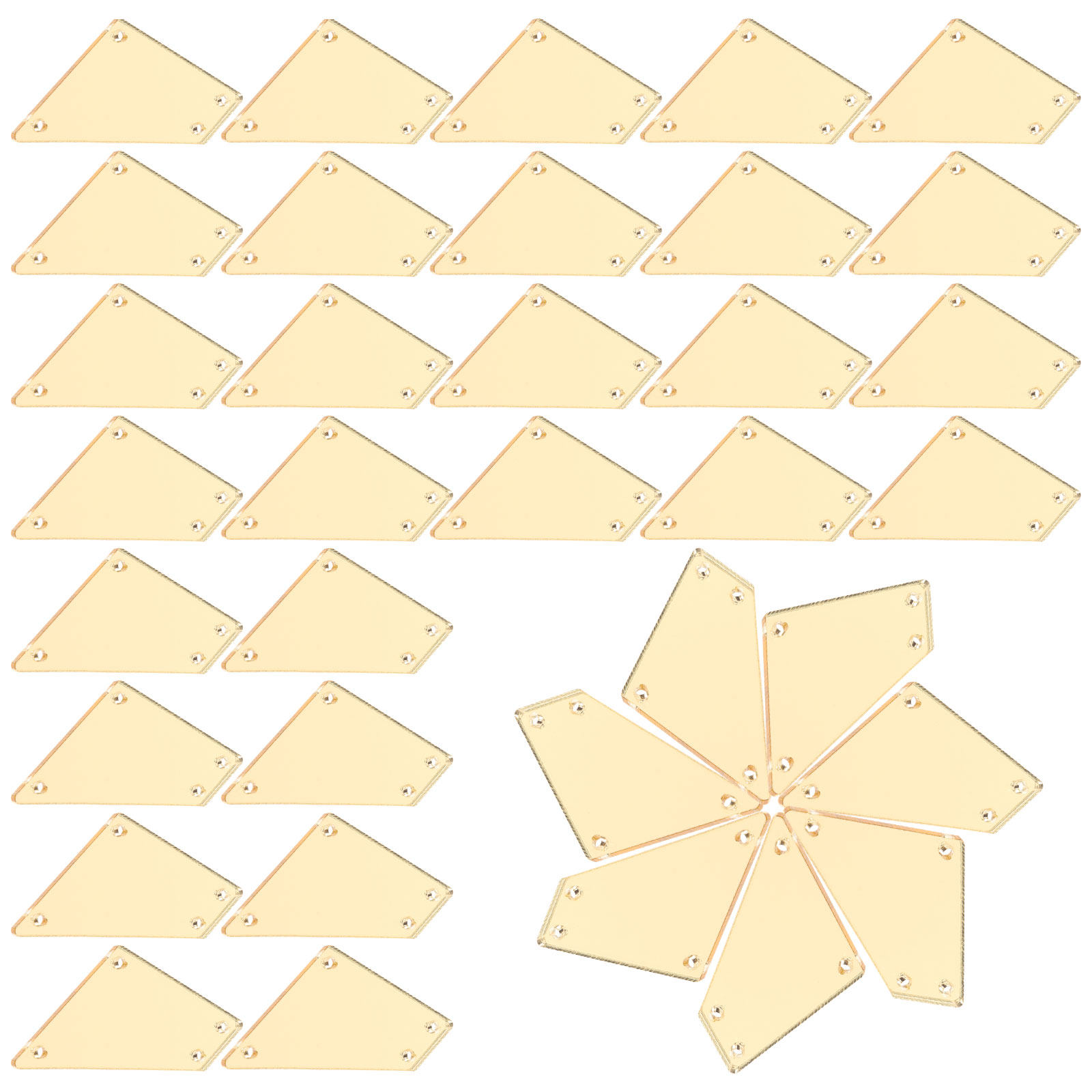 50Pcs Acrylic Mirror Rhineston - Sew On Rhinestone reseña y precio