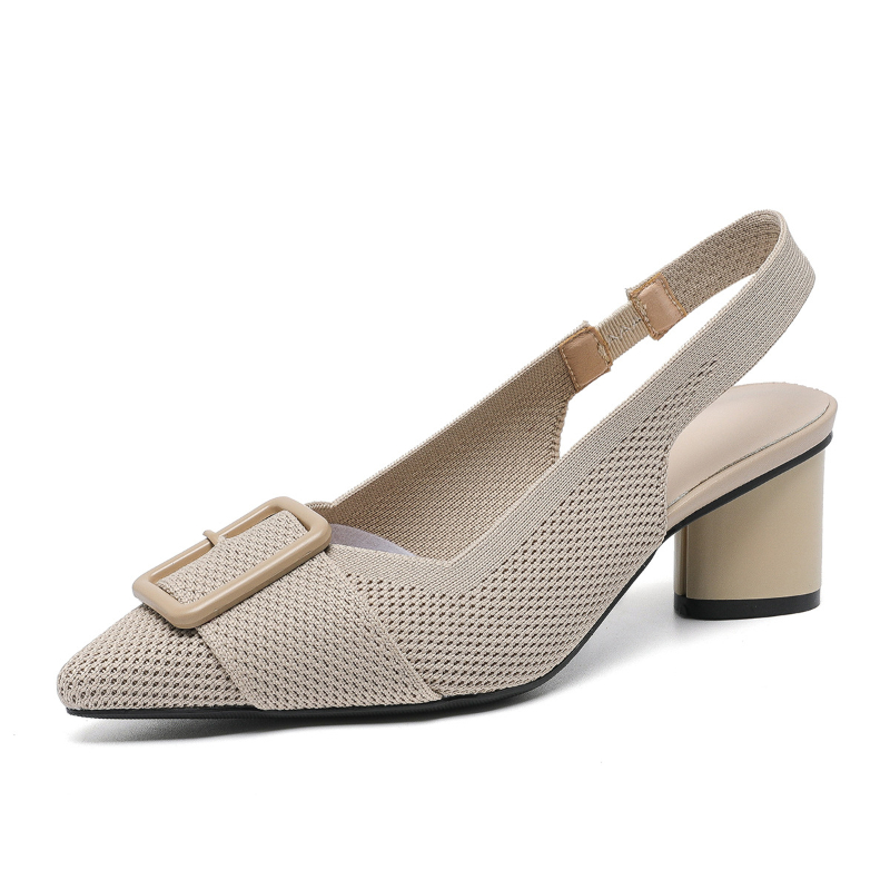 Womens Pointed Toe Knit Hollow - Embellish Knit reseña y precio