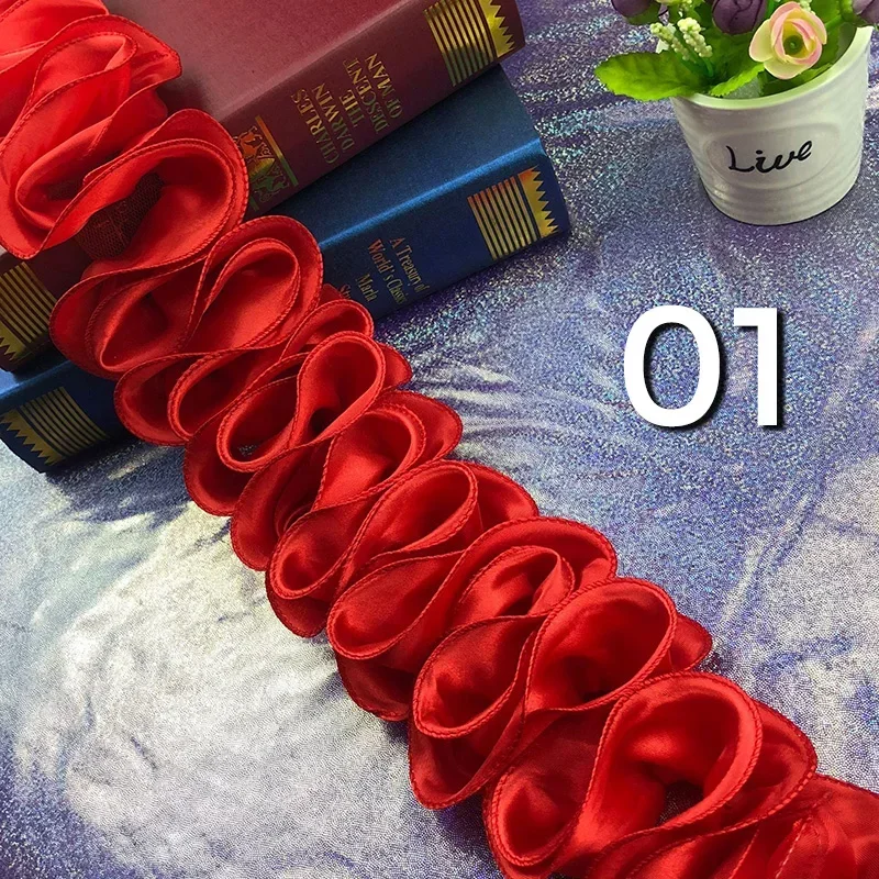 5Yards Pleated Ruffled Trim Sh - Lace Ribbon Trim reseña y precio